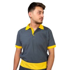 Netto Polo Yaka Yazlık T-Shirt (Yaka ve Kol Detaylı)