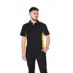 Netto Polo Yaka Yazlık T-Shirt (Yaka ve Kol Detaylı) Sarı