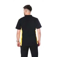 Netto Polo Yaka Yazlık T-Shirt (Yaka ve Kol Detaylı) Sarı