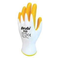 Beybi Pn5 Sarı Nitril İş Eldiveni