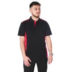 Netto Polo Yaka Yazlık T-Shirt (Yaka ve Kol Detaylı) Kırmızı